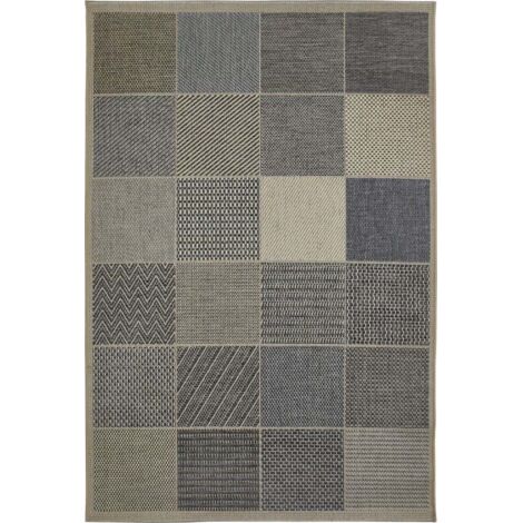 Outdoorteppich Rio beige-blau, 133 x 190 cm Outdoor-Teppiche