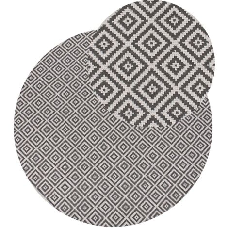 Outdoorteppich THRISSUR Grau ø 160 cm