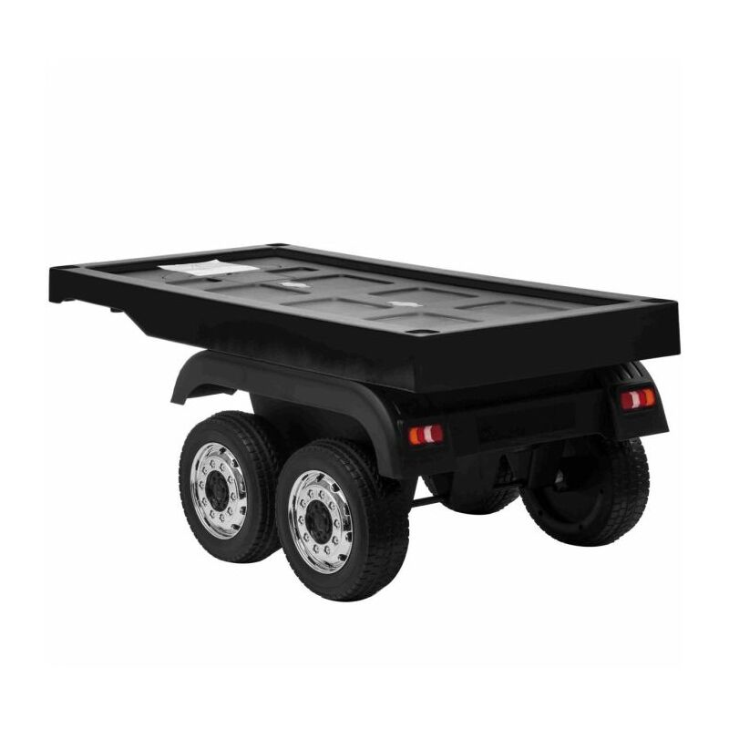 OutdoorToys Licensed Actros 12V Ride On Lorry Trailer - Black