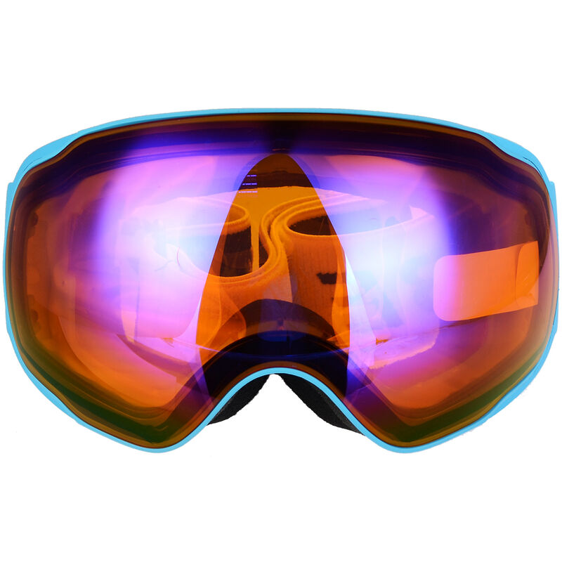 Image of Drillpro - outerdo Occhiali da sci colorati anti-appannamento da snowboard a prova di uv a doppio strato con cinturino regolabile Blu