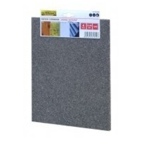 OUTIFRANCE 4 feuilles de papier corindon (grain 120)