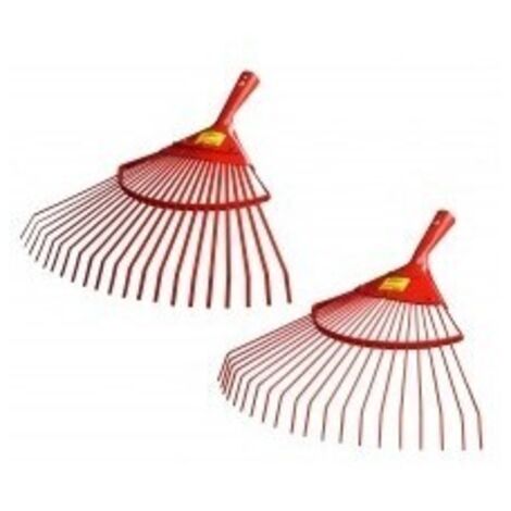 OUTIFRANCE Balai à gazon et feuilles 44 cm (avec fils plats) sans manche