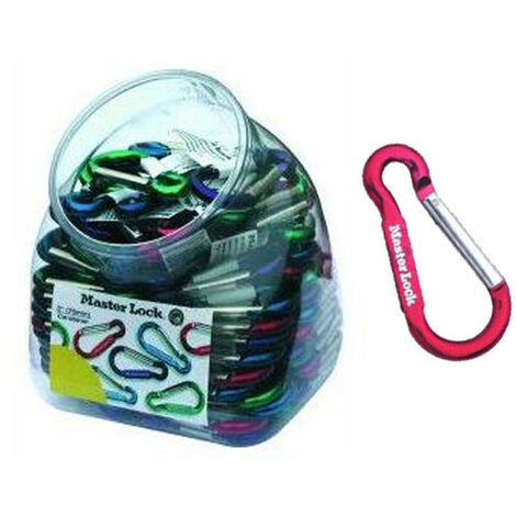 Outifrance - Bocal de 100 Mousquetons en acier Masterlock