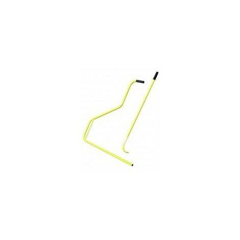 Outifrance – Canne dérouleuse étancheur époxy 1m en acier tubulaire – Pour rouleaux goudronnés et films de protection – Diamètre Ø 23mm