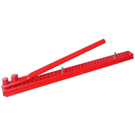 Outifrance – Cintreuse pour fer à béton 14mm – 6590070 – Fixation sur établi – 2 doigts de blocage – Poids 3,6 Kg pour usage professionnel