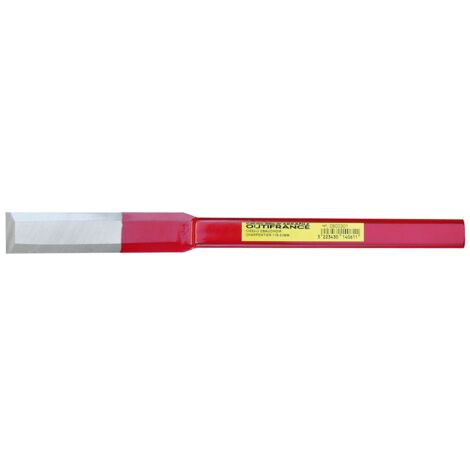 Outifrance – Ciseau à bois ébauchoir droit 30 mm – Corps monobloc en acier au chrome – Lame chanfreinée pour coupe nette – Fabrication française