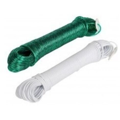 OUTIFRANCE Corde à linge verte Ø 3 mm 20 m