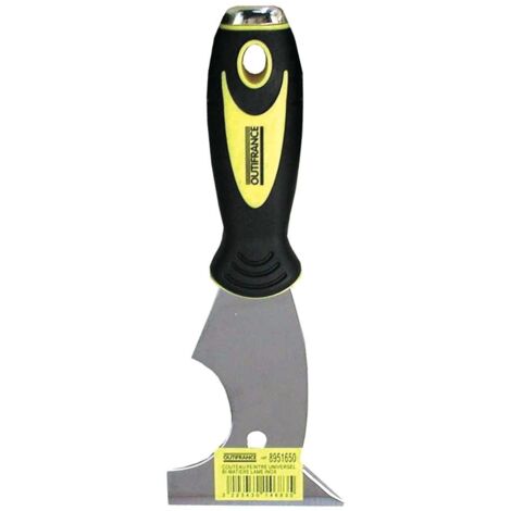 Outifrance – Couteau à enduire 75 mm – Lame en inox – Manche bi-matière pour confort – Coupe nette sans éclat