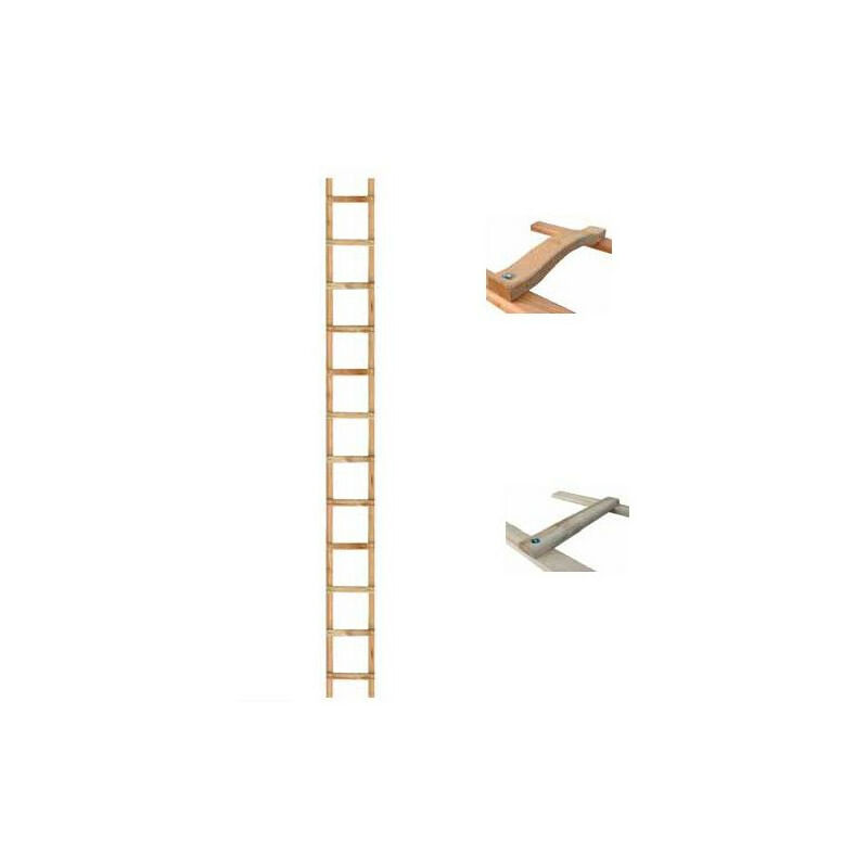 Outifrance - Echelle de couvreur en bois 3,96m 12 échelons
