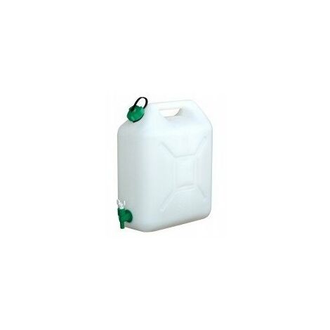 Outifrance – Jerrycan alimentaire 20 L – Bouchon à vis – Robinet inférieur pour accès facile – Stockage sécurisé de liquides