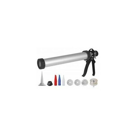 Outifrance – Kit de 3 buses et 6 têtes de piston de rechange pour pistolet extrudeur – Adapté pour silicone et colle – Précision et performance optimales
