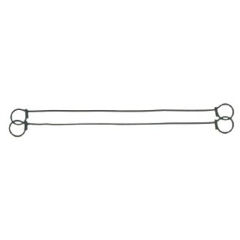 OUTIFRANCE Lot de 1000 liens métalliques à 2 boucles 120 mm