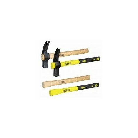 Outifrance – Manche de marteau de coffreur en bois 370 mm – Bois de frêne durable – Prise en main confortable pour travaux de construction