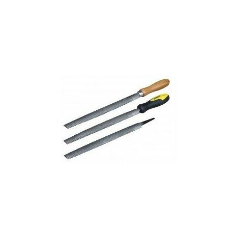 Outifrance – Râpe à bois demi-ronde 150 mm – Manche en bois – Lame en acier au carbone pour coupe nette – Outil professionnel