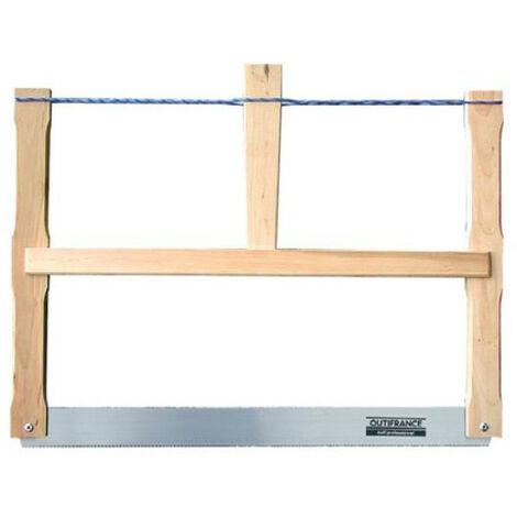 Outifrance – Scie à tenons pour bois dur 550 mm – Coupe nette sans éclat – Système de tension efficace – 11060