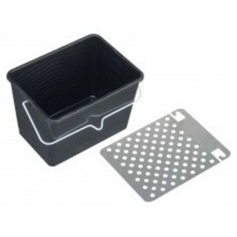 Outifrance – Seau à peinture 7L pour rouleaux 180mm – Anse métallique pour transport facile – Bac peinture professionnel