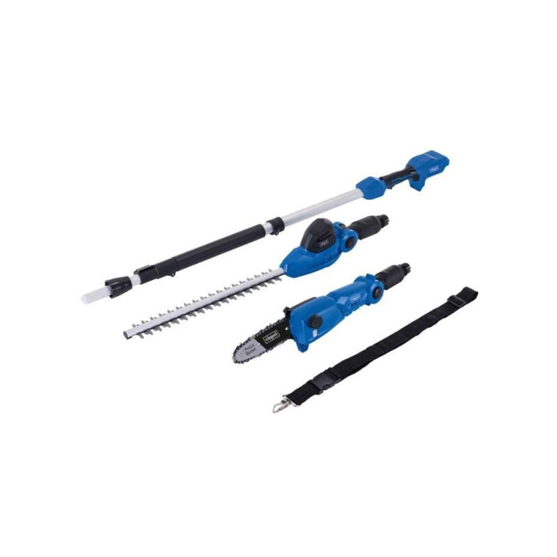 Elagueuse 18cm + Taille-haies 41cm sans fil C-PHTS410-X - téléscopique Scheppach 20V ixes - sans batterie ni chargeur