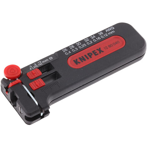 Outil à dénuder KNIPEX précis grâce au réglage progressif 0,12 à 0,4mm - ( Prix pour 1 )
