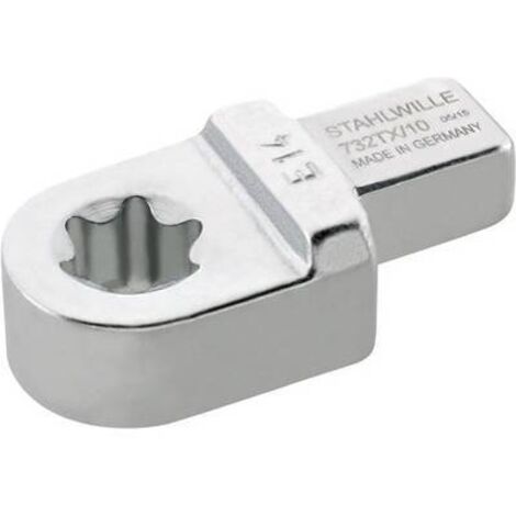 Outil à emmancher 732TX/10 E 6 ouverture de clé E6 9 x 12 mm acier allié au chrome CV STAHLWILLE