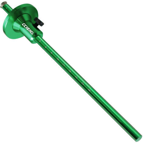 Outil à tracer pour le travail du bois Vert, longueur 22,4 cm 1 x outil à tracer à mortaise de type lame métrique/impérial Outil à tracer parallèle