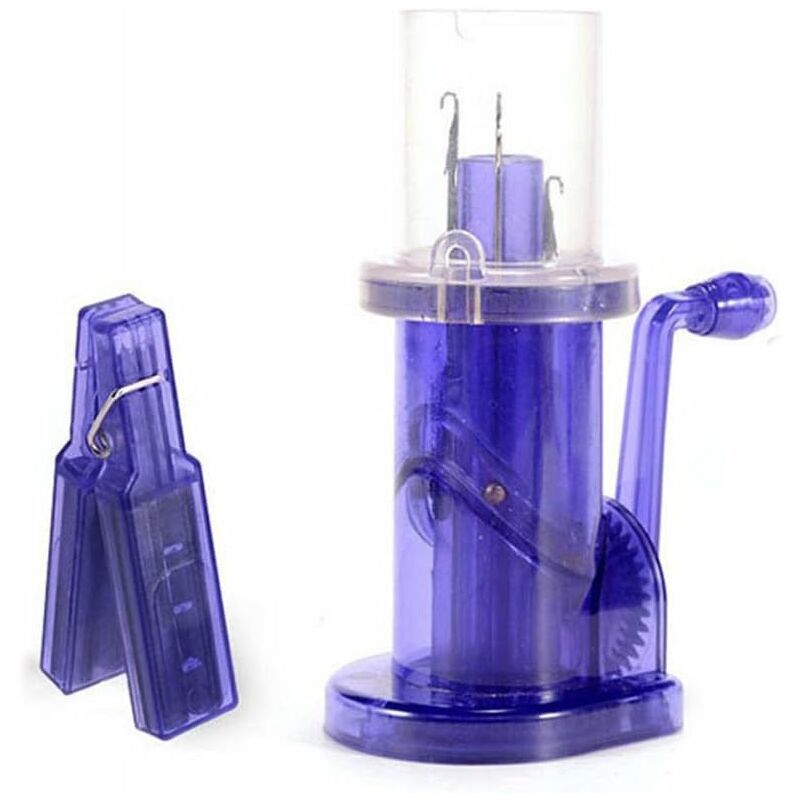 Outil à Tricoter,Plastique Spool Froissée Coton Winder Artisanat diy Bracelet Weave Outils Micro Moulin à Billes à Main Fei Yu