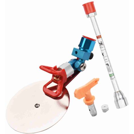 Outil accessoire de guidage de pulvérisation universel 7/8 po pour pulvérisateur de peinture sans air Wagner avec déflecteur anti-éclaboussures, buse 517, rallonge et joint d'étanchéité.