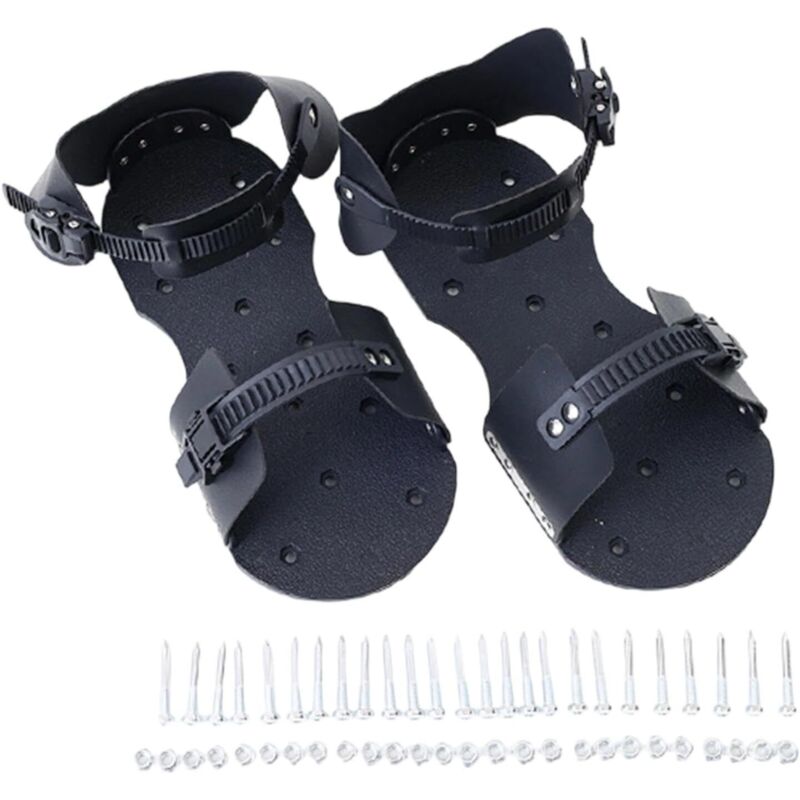 Outil d'aération de jardin de patio avec pointes Chaussures à pointes haute performance Semelle d'aérateur de pelouse pour l'installation, Clou 3.6 Cm