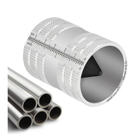 Outil d'alésage de tuyau, outils sanitaires Machine d'ébavurage en acier inoxydable chanfrein pour installation de tuyaux, entretien, travail des métaux, atelier