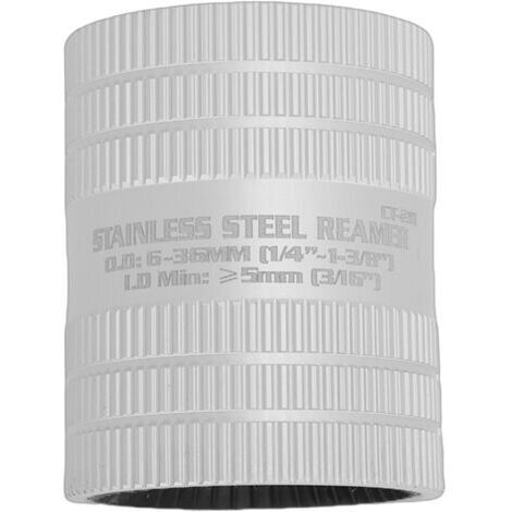 Outil d'alésage intérieur/extérieur de 6,35 mm à 34,9 mm (1/4" à 1-3/8") pour aléser, ébavurer et chanfreiner les tubes et tuyaux en aluminium, PVC, cuivre et acier inoxydable
