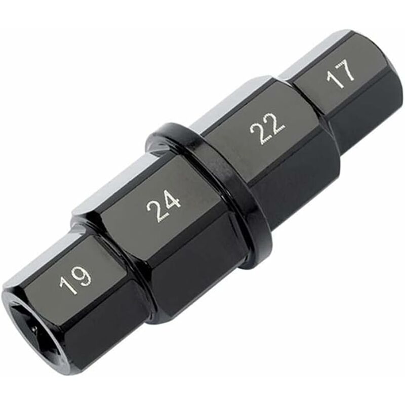 Outil d'axe hexagonal de moto, 17 mm 19 mm 22 mm 24 mm pour le démontage ou l'assemblage de la roue avant de moto, clé à douille pour Honda,