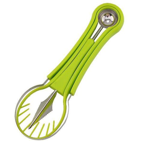 outil  Dcouper Les Fruits, Ensemble 4 En 1 En Acier Inoxydable Cuillre Boule De Fruits Outil  Dcouper Les Fruits Plucheur Pour Dcoration De Fruits