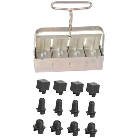 Kensbro Presse à Blocs De Terre Manuelle, 8 Blocs De 5x5cm, Bloqueur De Sol à Main Pour Transplantation, Outil Pour Plantules, Convient Pour La Plantation Et La Transplantation