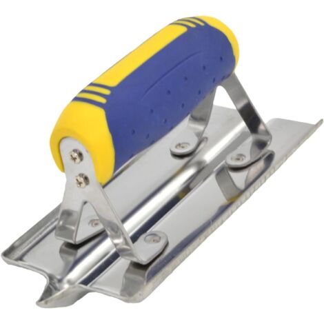 Outil de bord en béton  Coupe-bordure manuel pour béton avec extrémités incurvées ou droites, construction sans rivets, bords non abrasifs avec notre poignée ergonomique confortable pour la finition