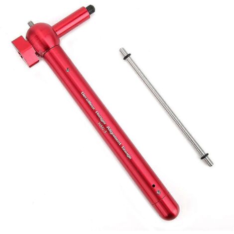Outil de calibration pour patte de dérailleur arrière de vélo 2024, jauge d'alignement pour VTT (rouge)