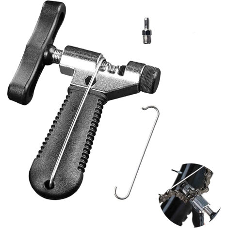 Outil de Chaîne de Vélo Universel, Outil Universel pour Chaîne de Vélo, Trousse D'outils de Chaîne de Vélo, avec 3 Paires Attache Rapide Chaîne, Crochet Outil, pour Enlever la Chaîne de Vélo
