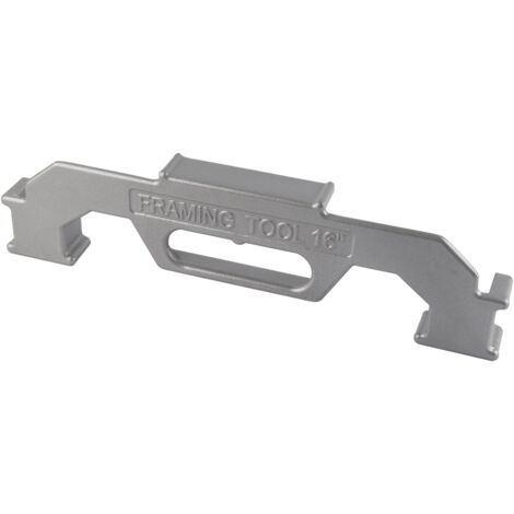 Outil de charpente en alliage d'aluminium, précis et facile à utiliser, pour le traçage des montants centraux des murs.