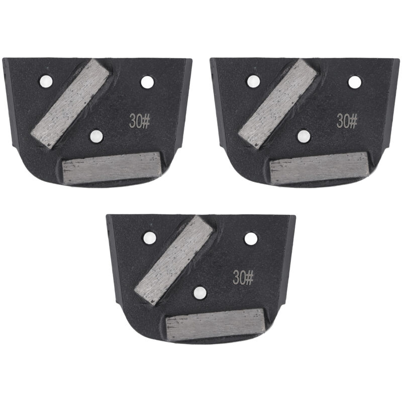 Outil de Chaussures de Polissage Diamant, Chaussures de Meulage Diamant 30 Grains 2 Dents Outil de Bloc de Polissage pour Sol de Peinture en Béton,