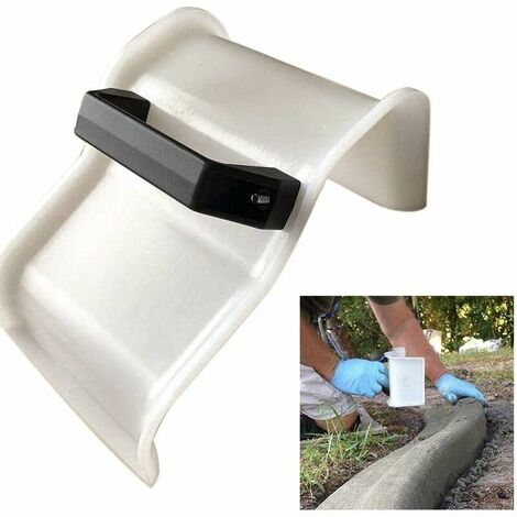 Outil de construction de truelle de plâtrage, truelle de béton truelle de bordure de plâtrage outil de bordure de bricolage avec poignée truelle à main