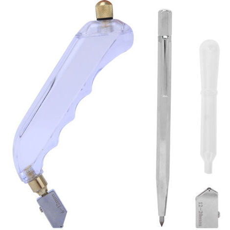 Outil de coupe à rouleau pour verre et huile, en acier tungstène/acier 45, avec poignée de coupe pour minéraux diamantés