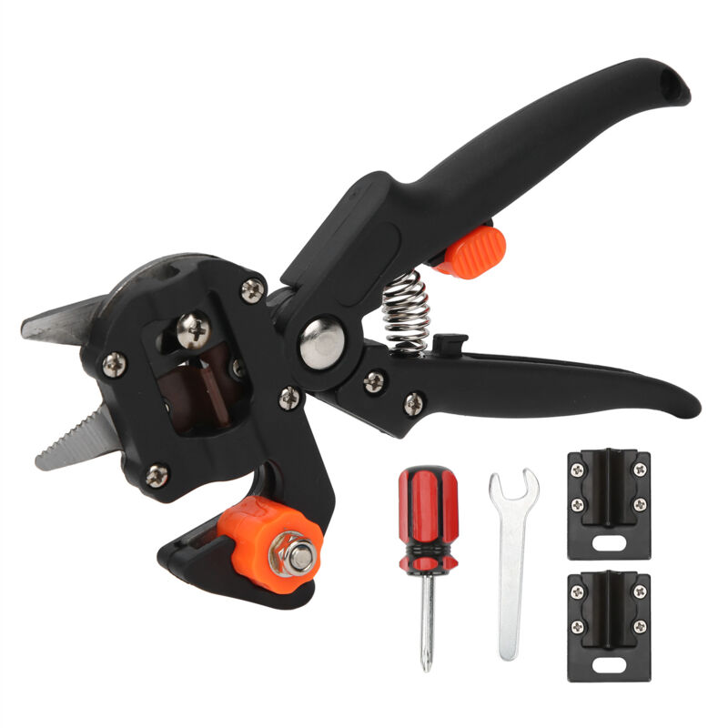 Outil de coupe de plantes Sécateur de jardin Ciseaux de greffe de semis d'arbres fruitiers avec 3 lames,DUBUNS