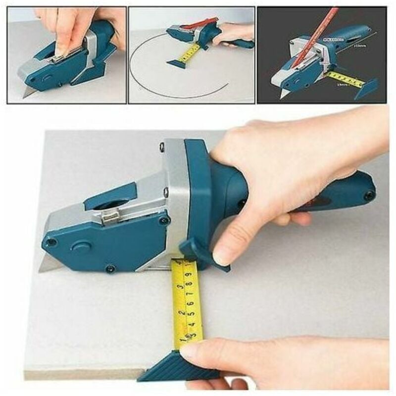 Gabrielle - Outil de coupe de plaques de plâtre Outil d'artefact de coupe de plaques de plâtre avec échelle aussi