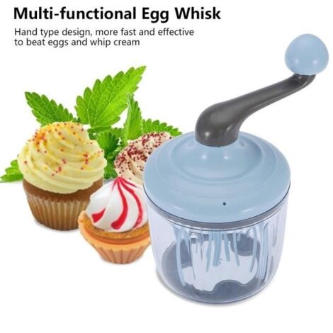 Outil de cuisine pratique de mélangeur multifonctionnel de batteur manuel de crème d'oeuf de 1100mL-ROE