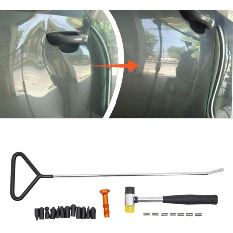 Outil de débosselage de voiture 15pcs Kit de réparation de bosses Outil de débosselage de voiture