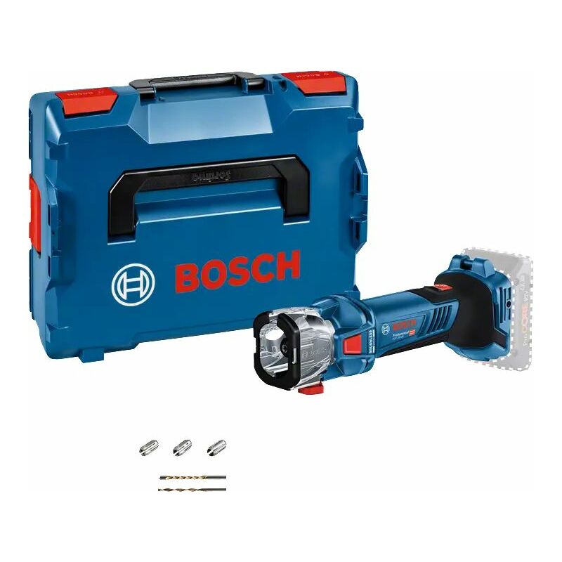 Bosch - Affleureuse 18V gcu 18V-30 (Sans batterie ni chargeur) en coffret l-boxx 06019K8002 - Noir