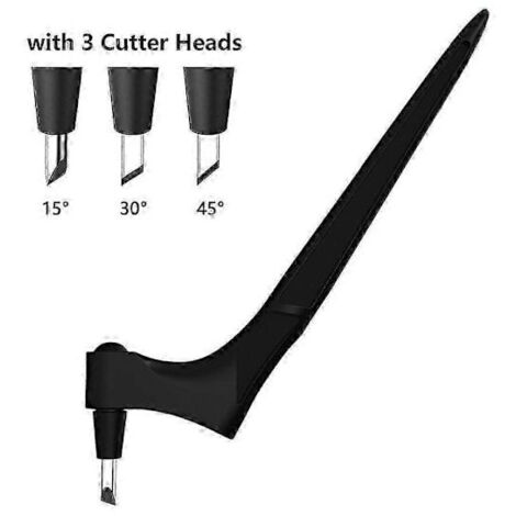 Outil de découpe Gyro Cut Craft Tools en acier inoxydable, cutter gyroscopique à 360 degrés, couteau de sécurité gyroscopique, outil de découpe artistique noir