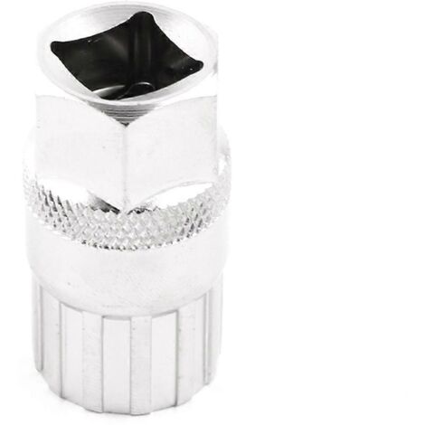 Outil de démontage de la bague de verrouillage du volant moteur de cassette de vélo (argent)
