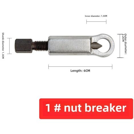 Outil de démontage d'écrous rouillés, séparateur d'écrous, outil de cassage d'écrous (Séparateur d'écrous n° 1)