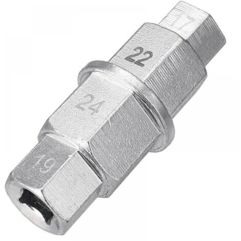 Outil de démontage d'essieu hexagonal de roue de moto, outil de démontage d'essieu de roue avant arrière de moto, outil de démontage d'essieu hexagonal pour la plupart des réparations de roues