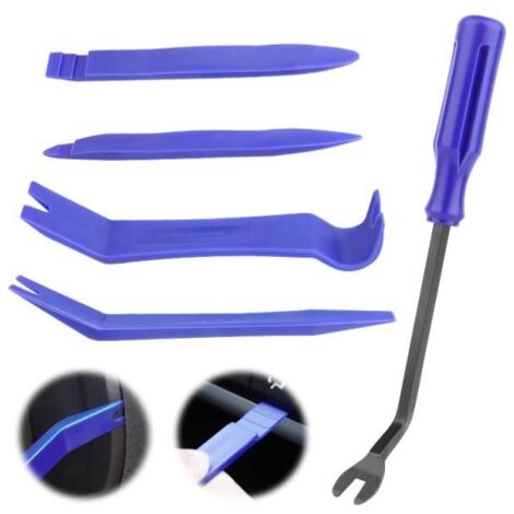 Outil de Démontage Garniture - Professionnel - 5Pcs - Plastique Durable - Ergonomique - Bleu