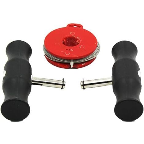 Outil de Dépose de Pare-Brise de Voiture, Kit D’enlèvement de Pare-Brise, Fil for Couper Les Vitres, kit d´Outil de Dépose de Pare-Brise, Fil de Coupe du Verre pour Fenêtre